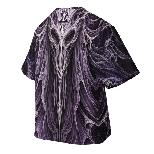 Wraithskin Violet all-over print oversized tee, back