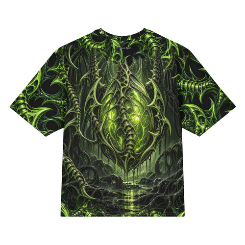 Venom Lace all-over print oversized tee, back