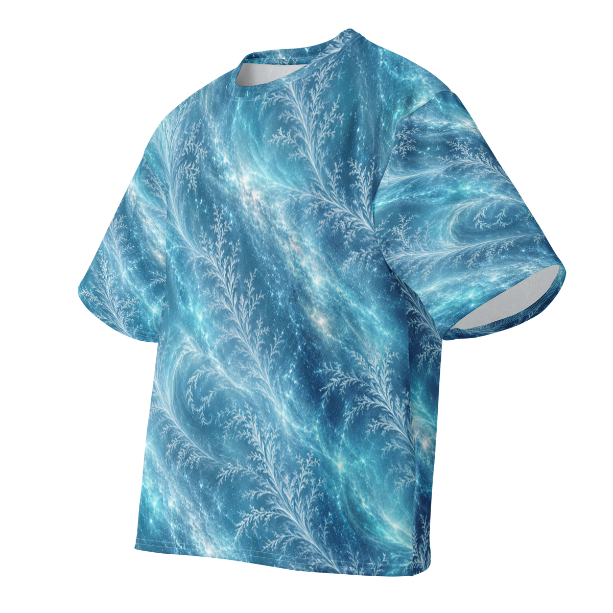 Ice Witch Terrain all-over print oversized tee, front