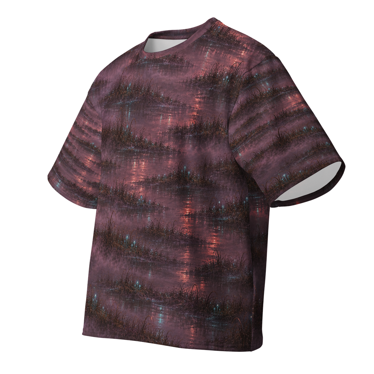 Veil Witch Terrain all-over print oversized tee, front