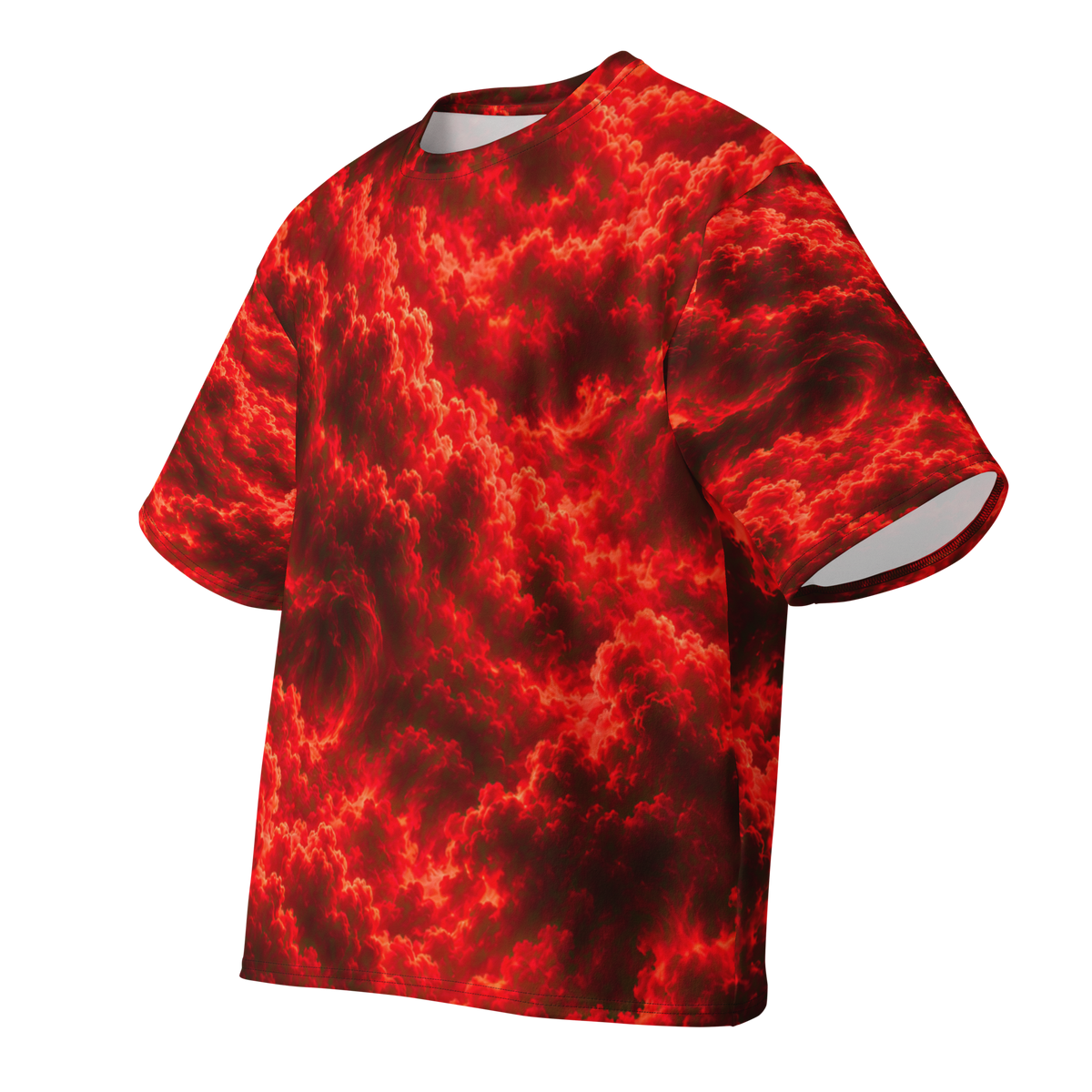 Bloodmoon Tyrant Terrain all-over print oversized tee, front