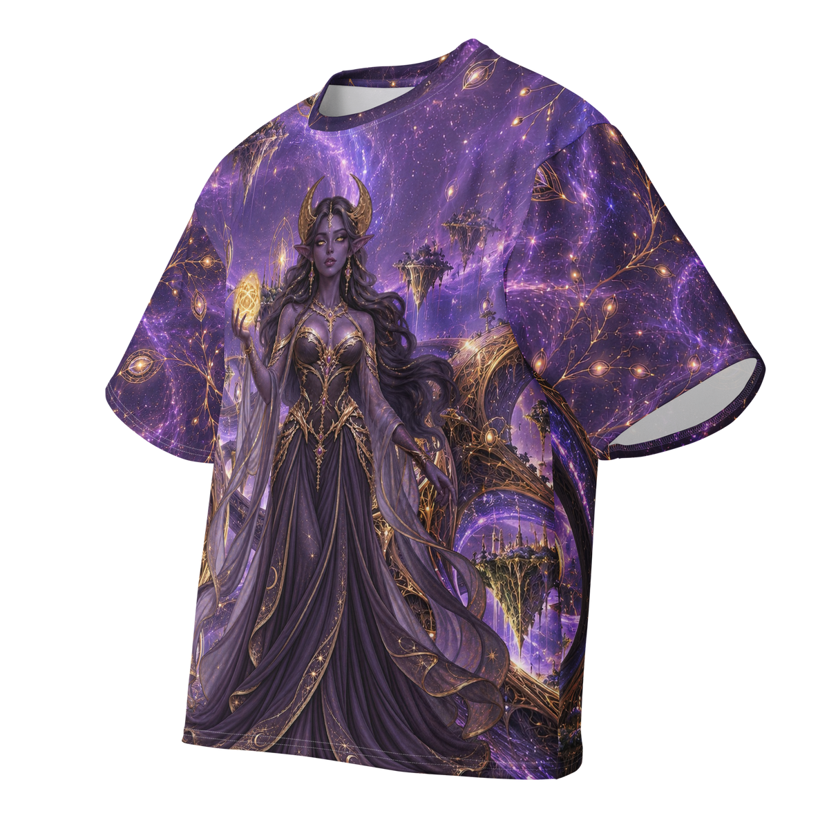 Eclipse Weaver all-over print oversized tee, front