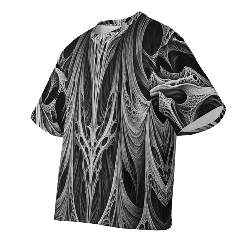 Wraithskin Obsidian all-over print oversized tee, front