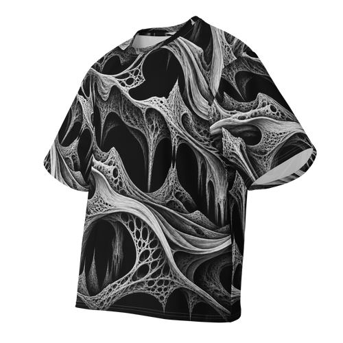 Wraithskin Obsidian Terrain all-over print oversized tee, front