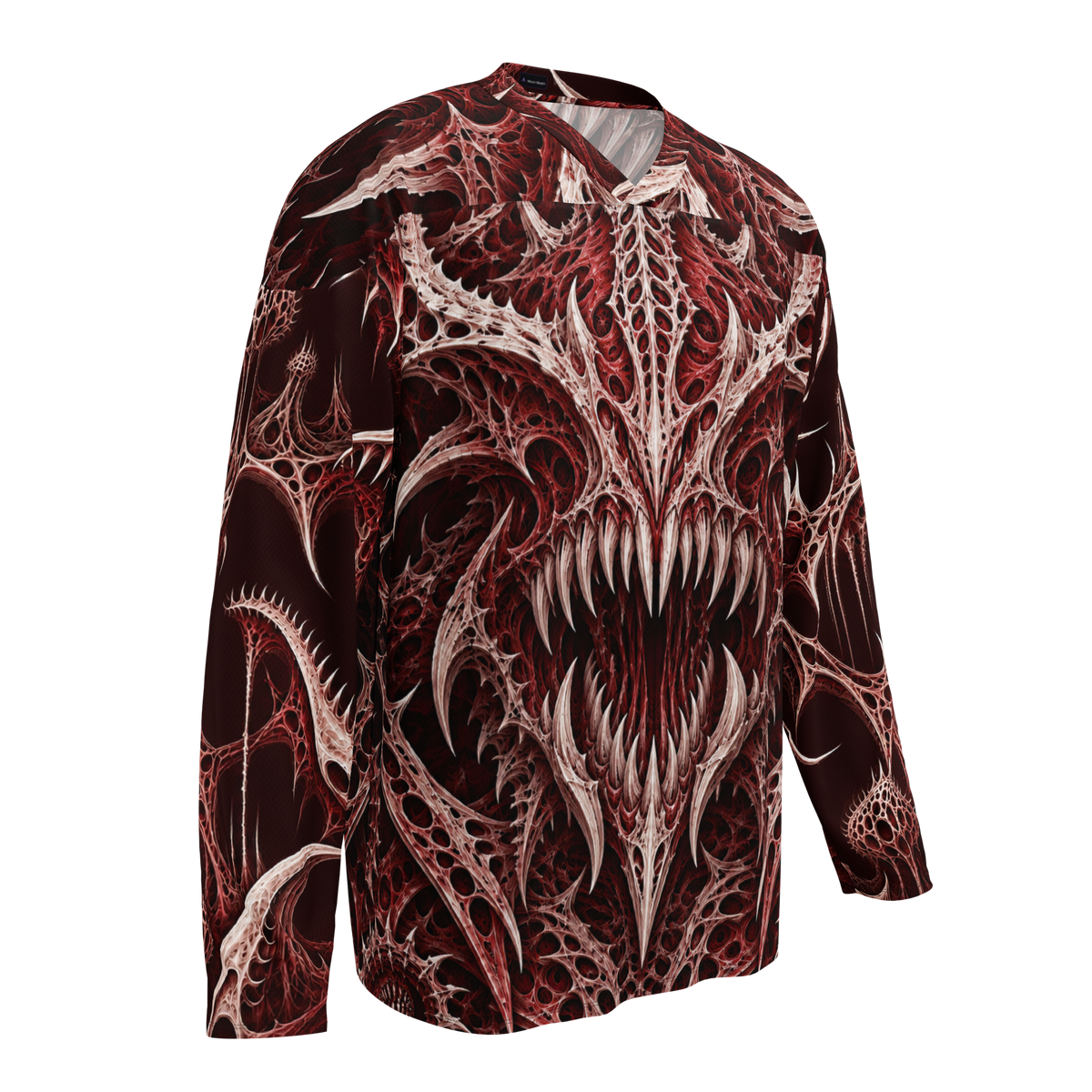Thornjaw Oxblood Hockey Jersey, front
