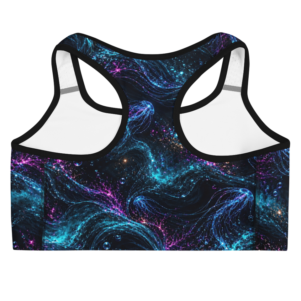 Abyssal Bloom Reliquary Terrain Sports Bra, back