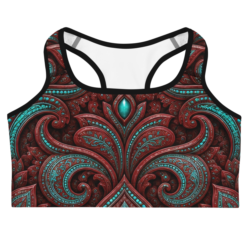 Raina Terrain Sports Bra, front