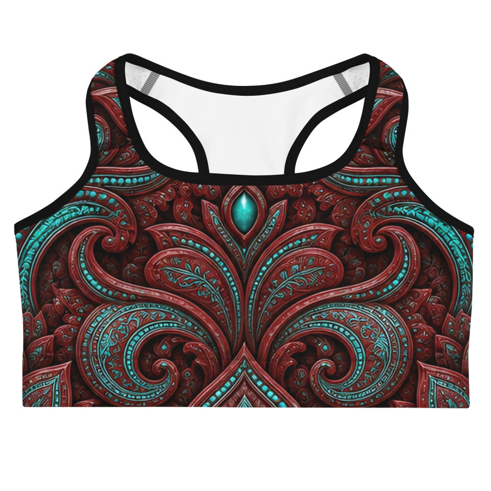 Raina Terrain Sports Bra, front