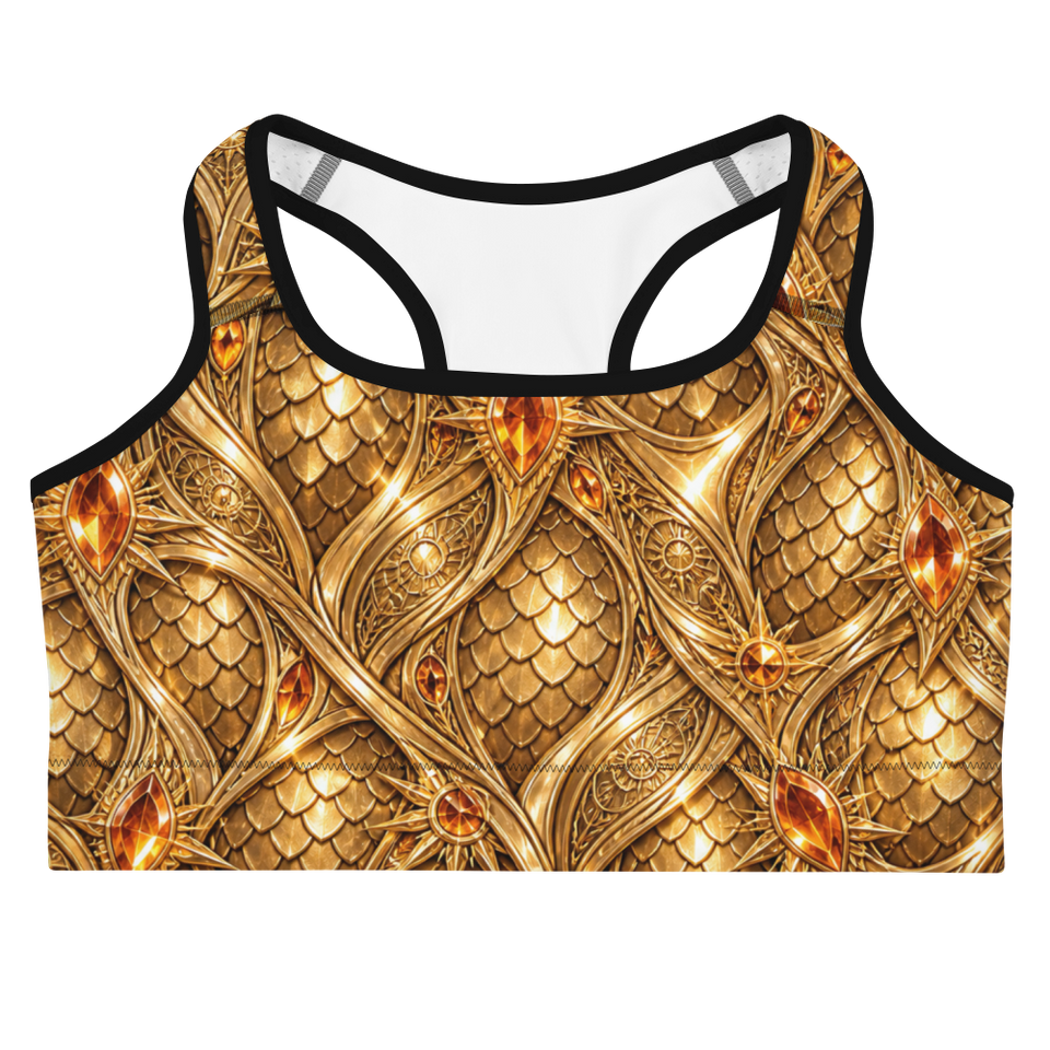 Solar Siren Terrain Sports Bra, front