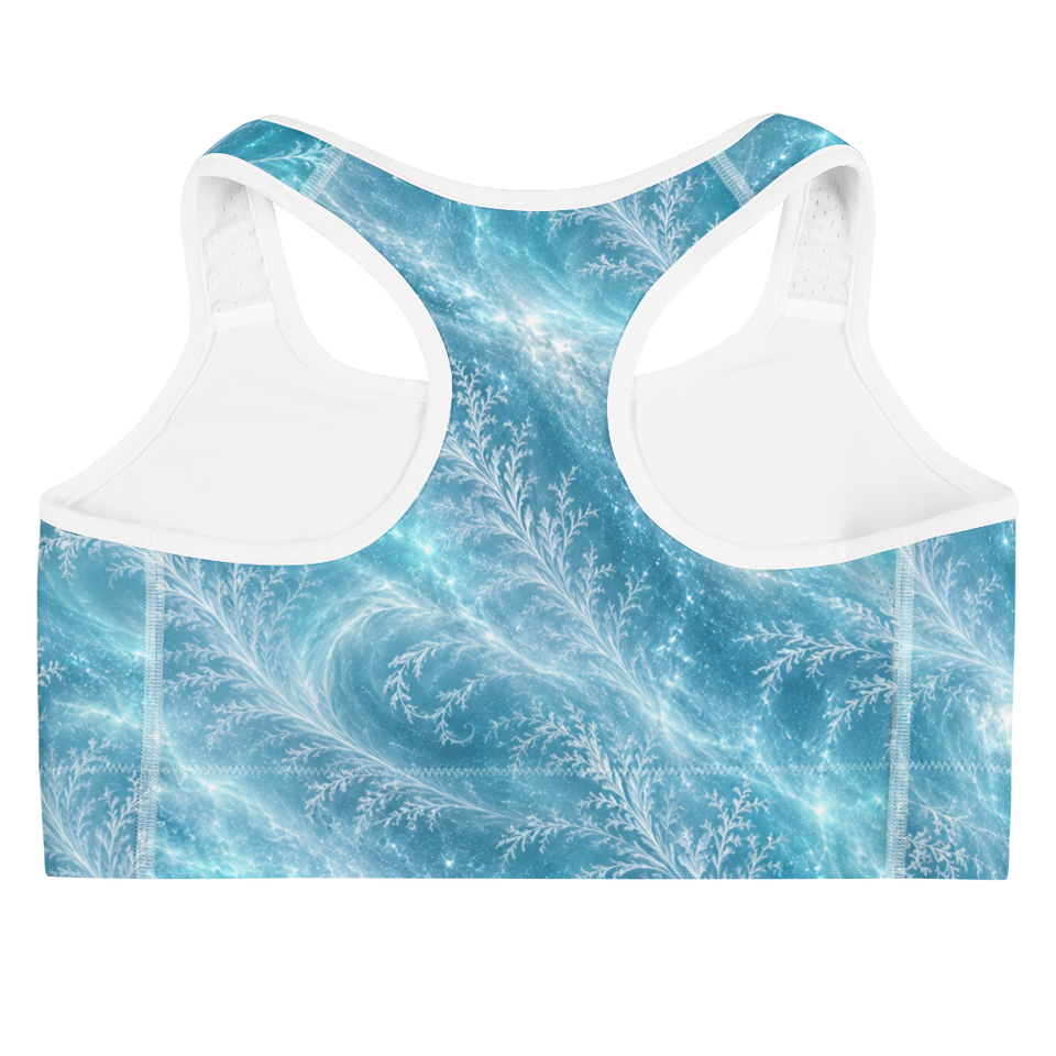 Ice Witch Terrain Sports Bra, back