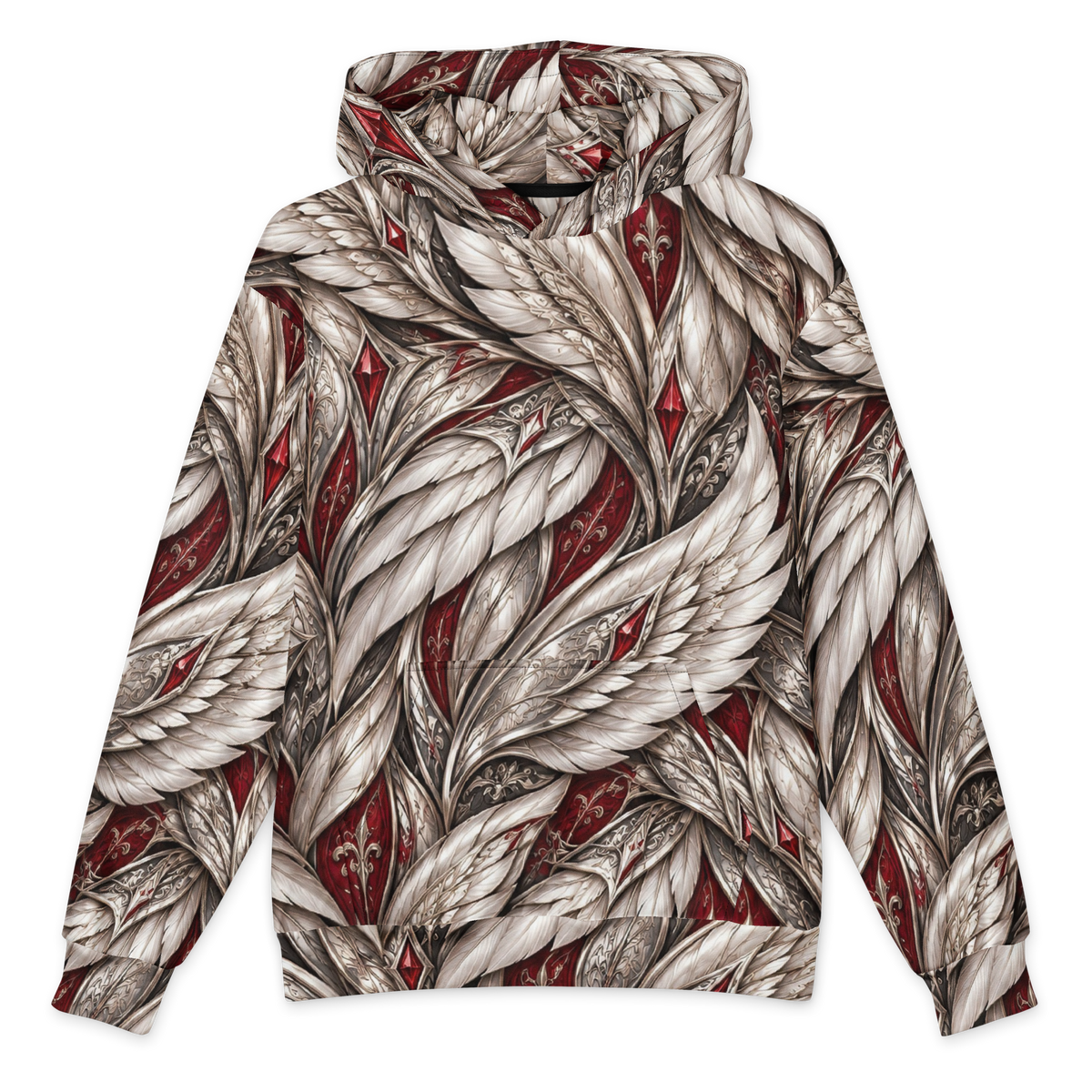 Andromeda Valkyrie Terrain all-over print oversized hoodie, front