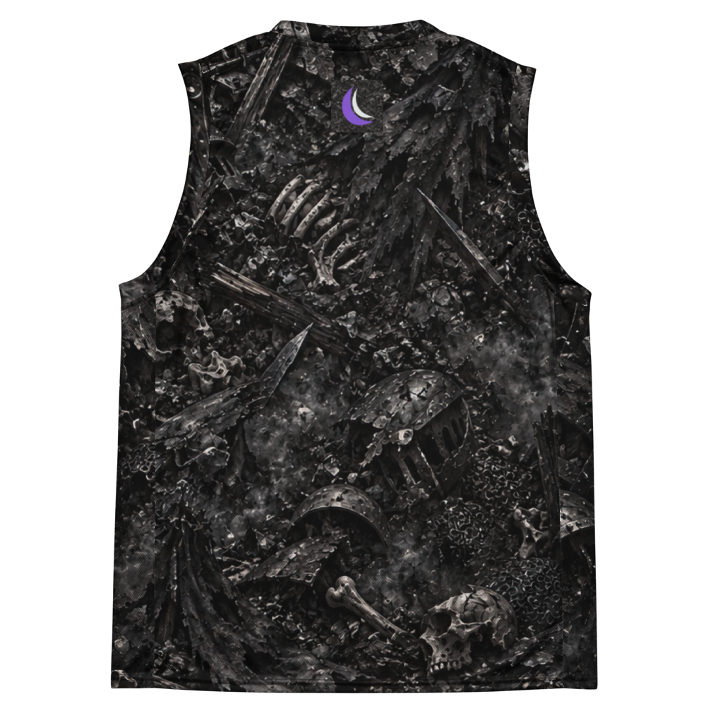 Ash and Bone Terrain Basketball Jersey, back