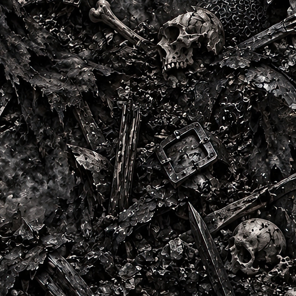 Ash and Bone Terrain Flare Leggings, print zoom: full-resolution print detail