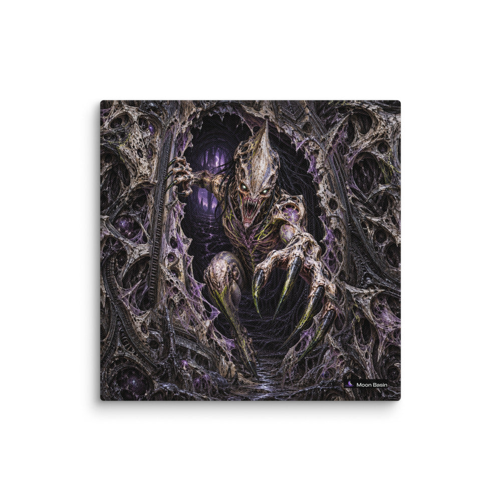 Breachborn 10 × 10 inch square canvas on a white wall