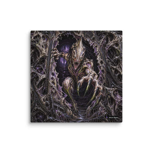 Breachborn 10 × 10 inch square canvas on a white wall