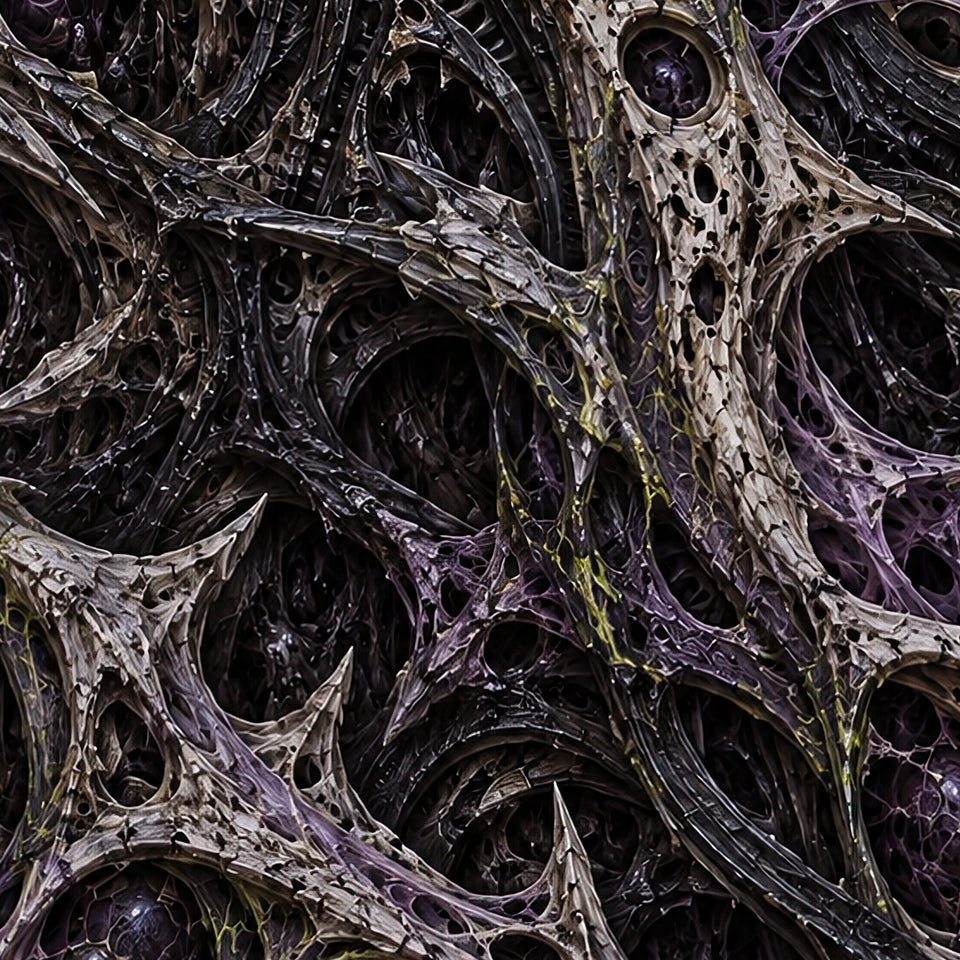 Breachborn Terrain Shorts, print zoom: full-resolution print detail