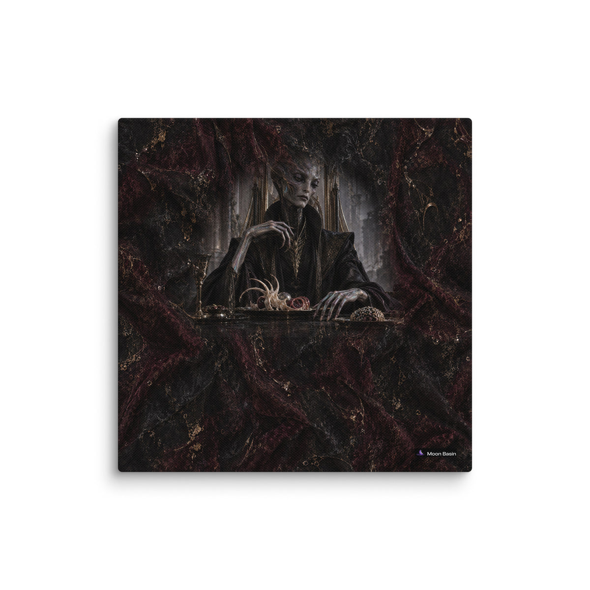 Last Appetite canvas print, 10 x 10 inch, on a white wall