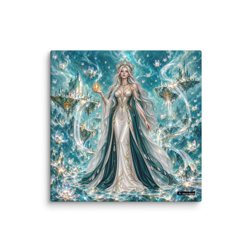 Prism Oracle canvas print, 10 x 10 inch, on a white wall