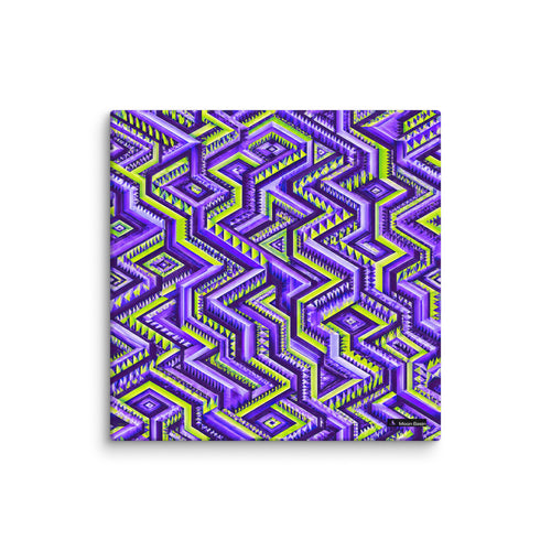 Ultraviolet Phase canvas print, 10 x 10 inch, on a white wall