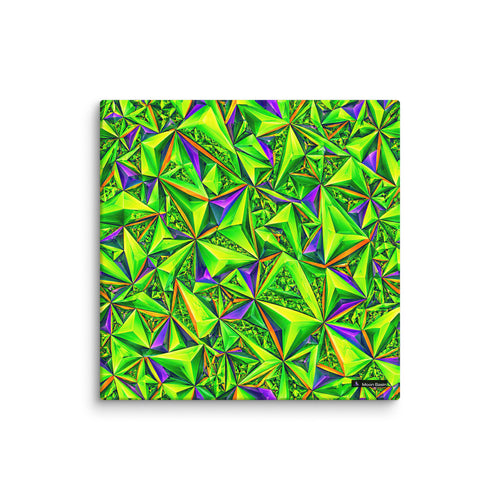 Acid Prism canvas print, 10 x 10 inch, on a white wall