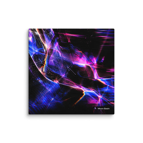 Afterimage canvas print, 10 x 10 inch, on a white wall