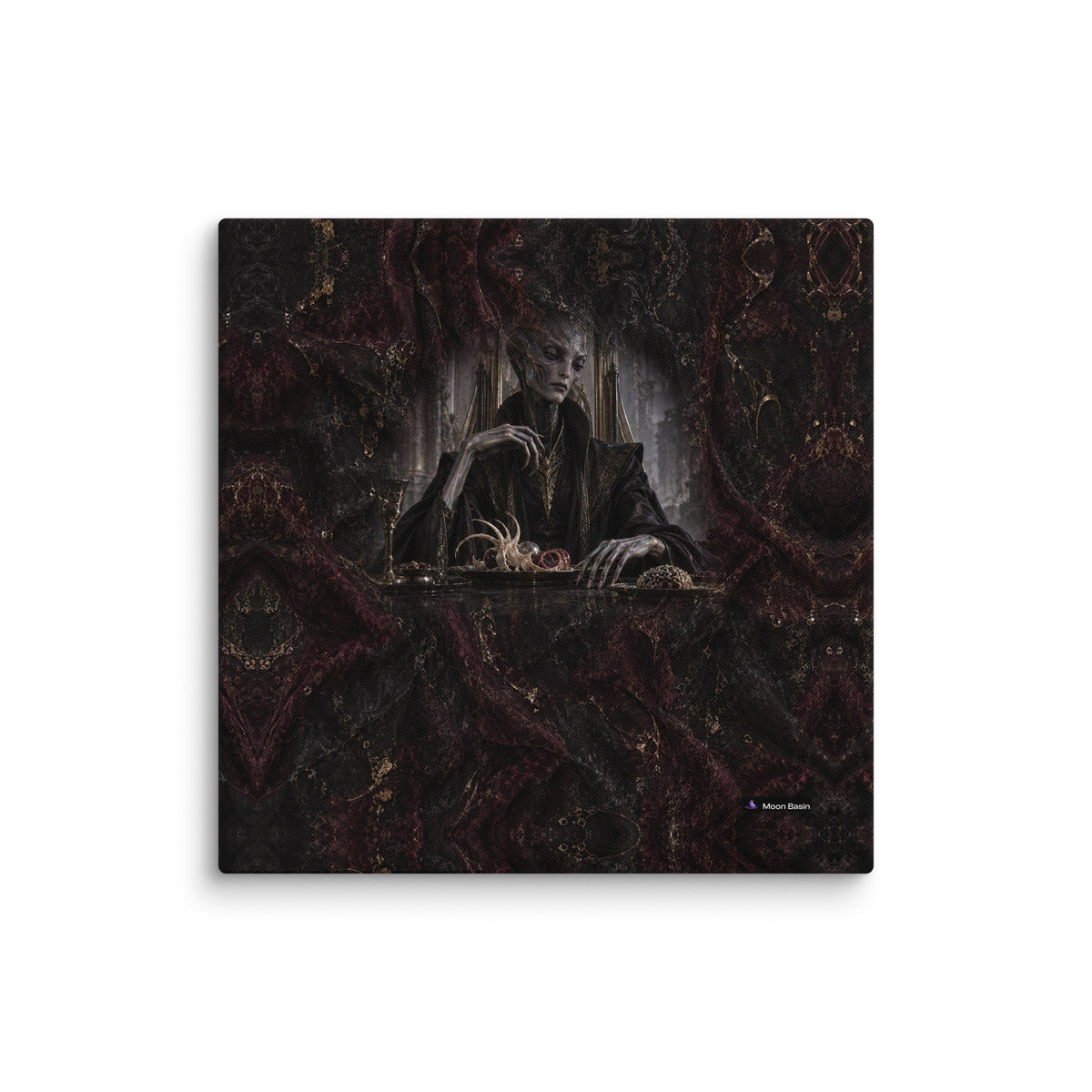 Last Appetite canvas print, 20 x 20 inch, on a white wall