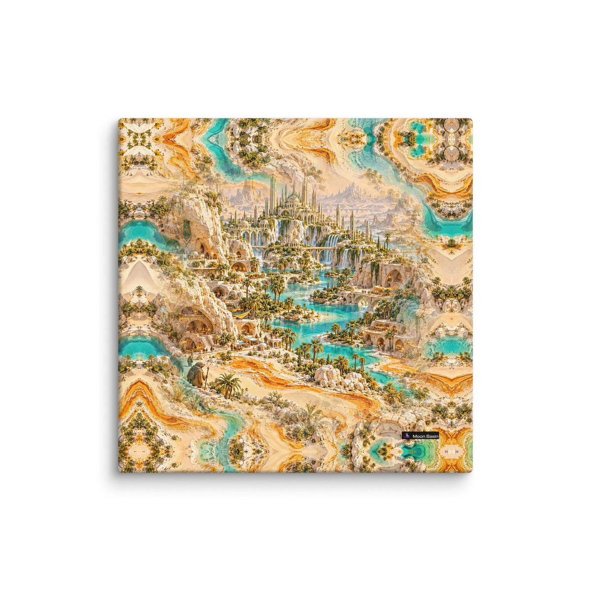 Dune Burrow Dominion canvas print, 20 x 20 inch, on a white wall