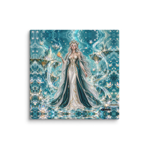 Prism Oracle canvas print, 20 x 20 inch, on a white wall