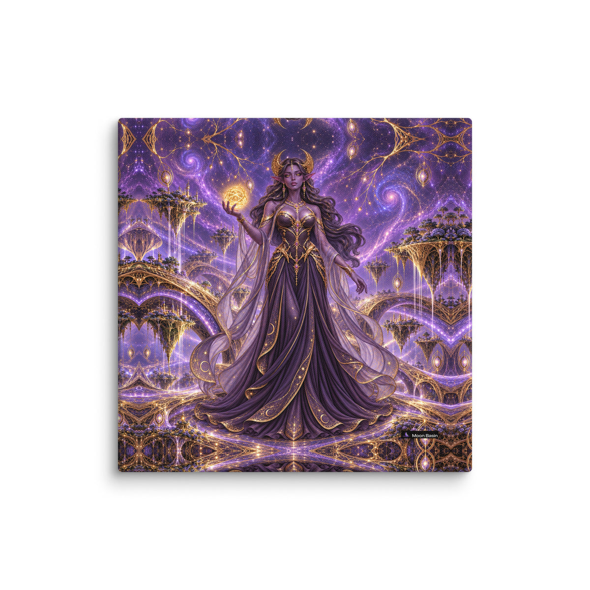 Eclipse Weaver canvas on a white wall