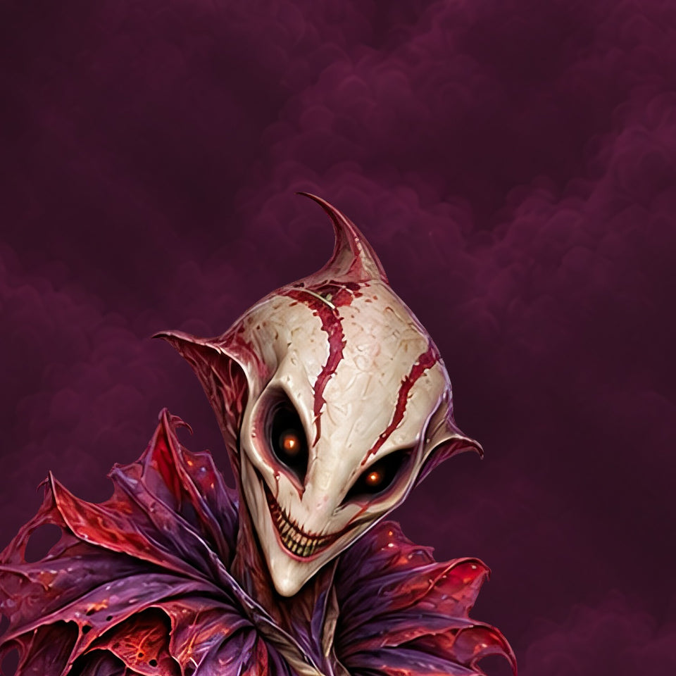 Carnival Visitor, print zoom: full-resolution print detail