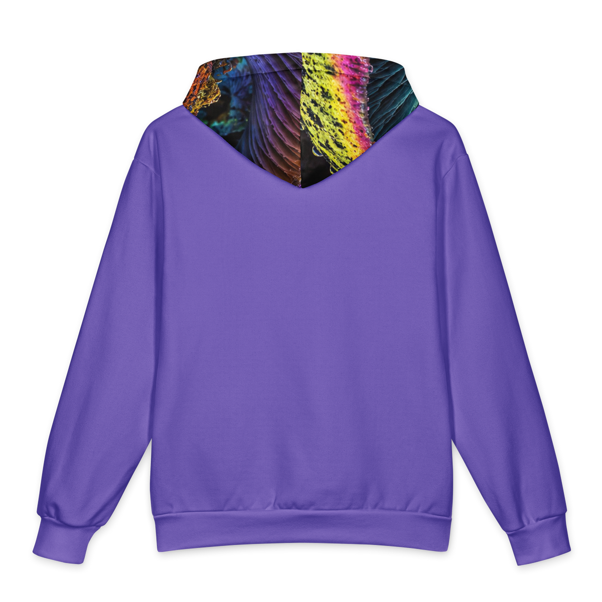 Chromatic Sporebloom Electric Violet Terrain Hoodie all-over print oversized hoodie, back