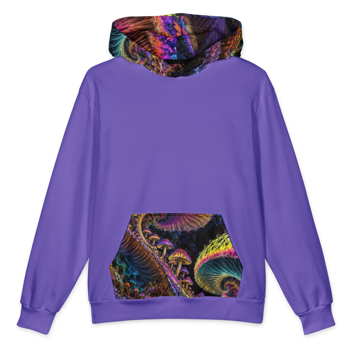 Chromatic Sporebloom Electric Violet Terrain Hoodie