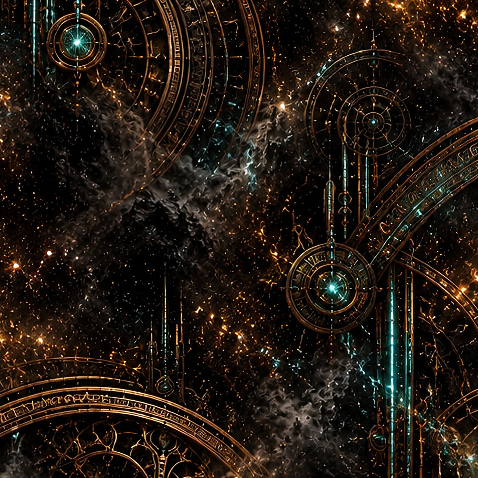 Chronoforge Monolith Terrain Athletic Shorts, print zoom: full-resolution print detail