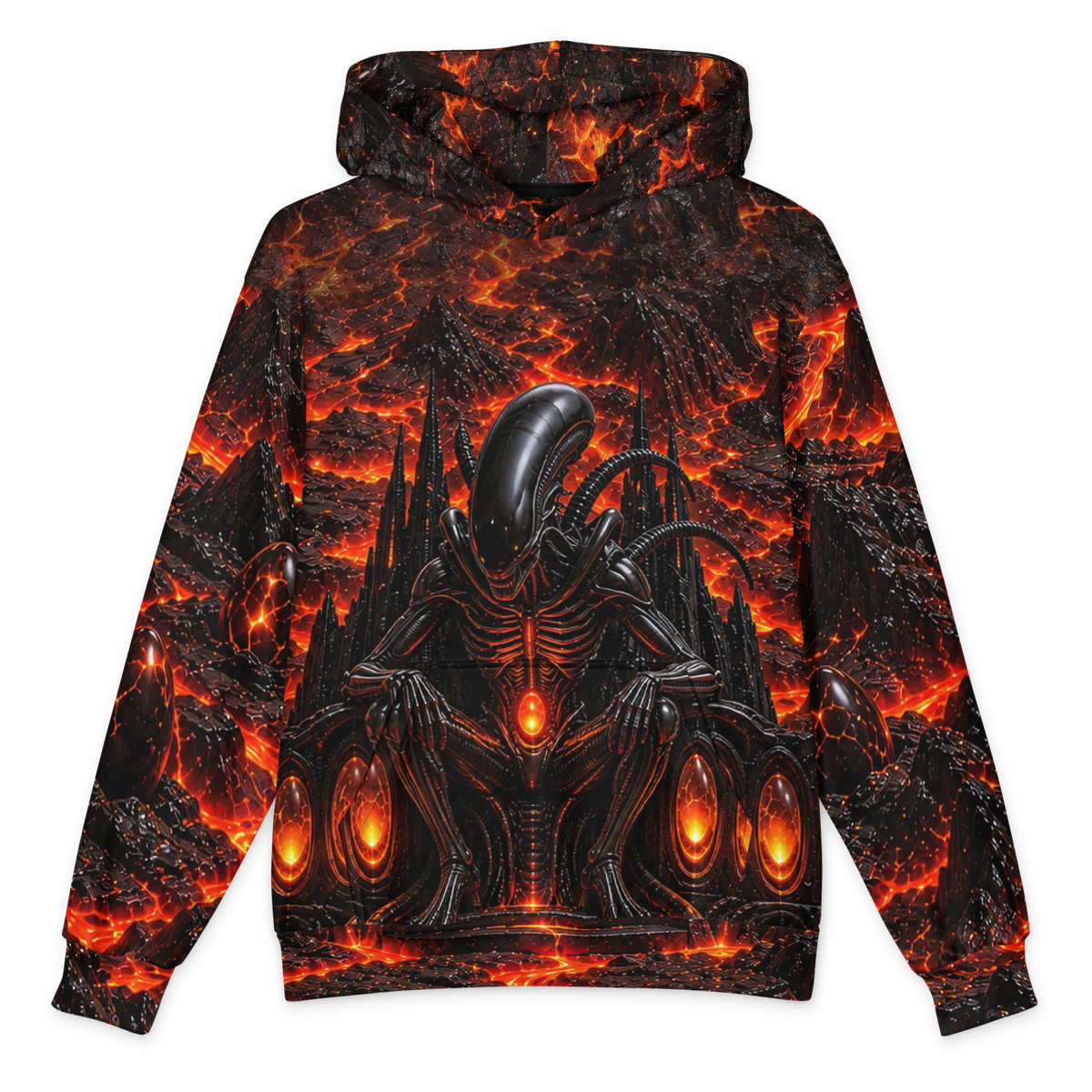 Cinder Throne Dominion Hoodie all-over print oversized hoodie, front