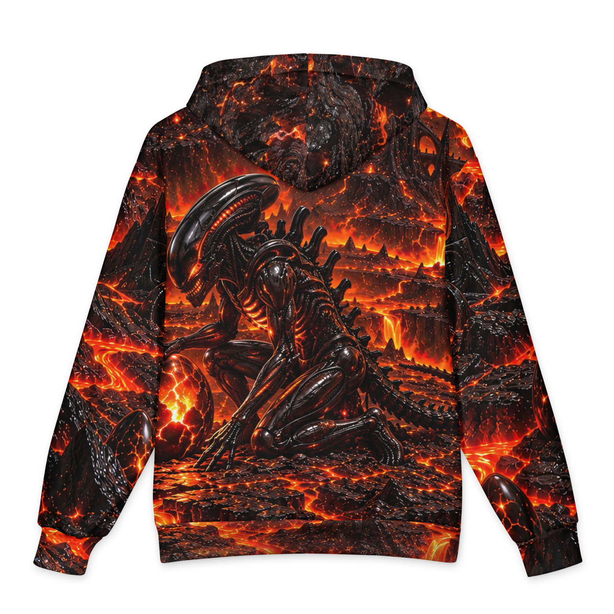 Cinder Throne Dominion Hoodie all-over print oversized hoodie, back
