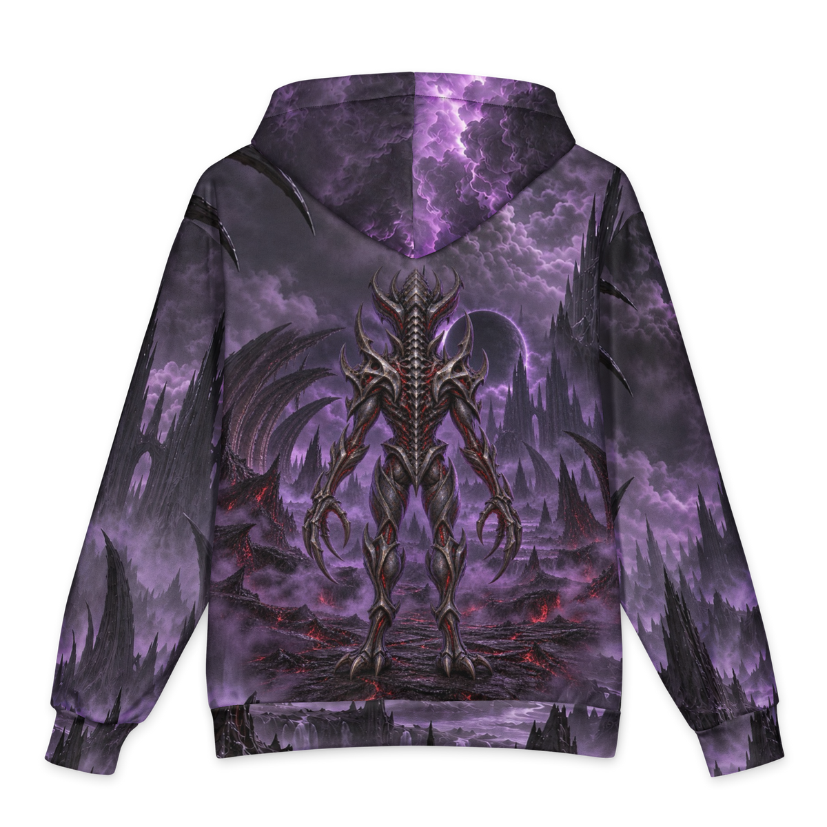 Crimson Marrow Tyrant Hoodie all-over print oversized hoodie, back