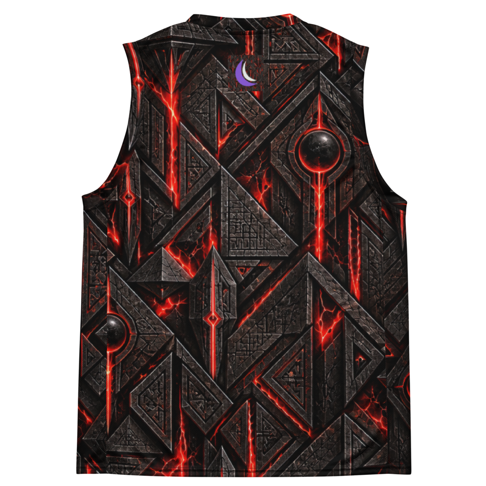 Crimson Pharaoh Terrain Basketball Jersey, back
