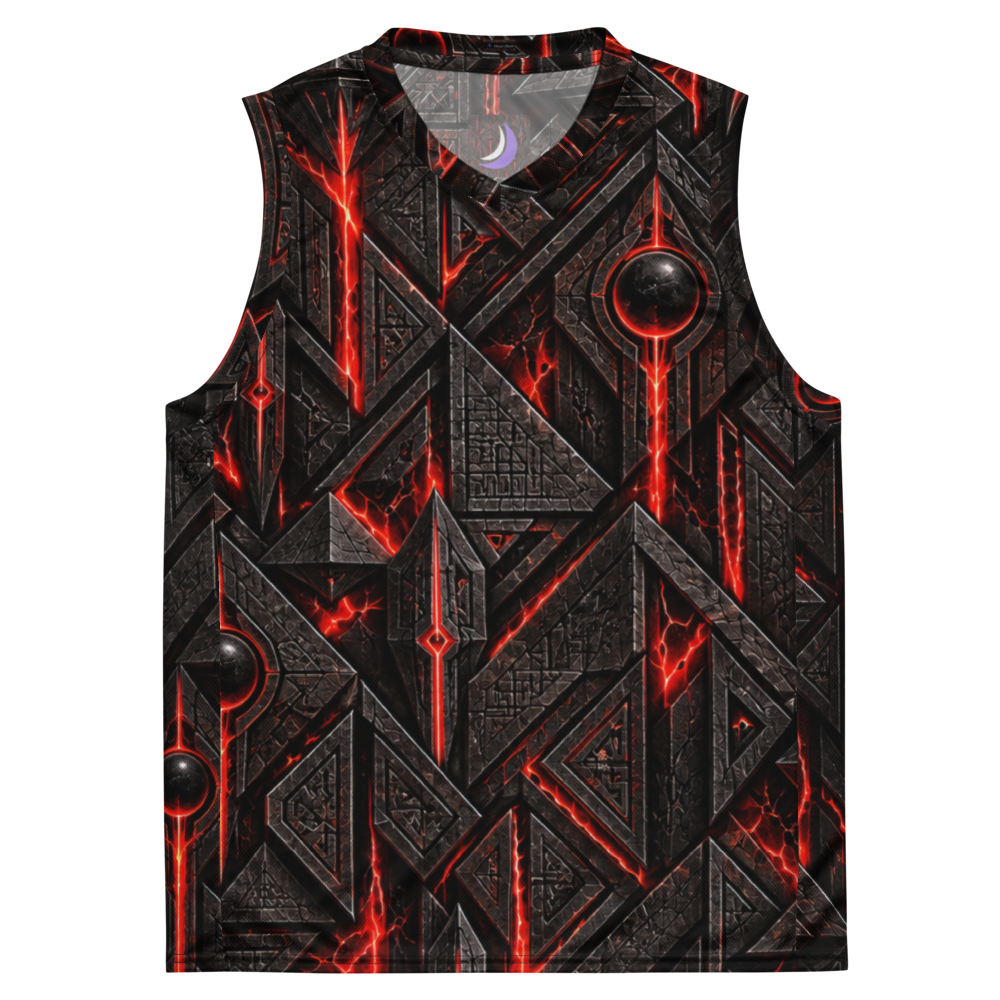 Crimson Pharaoh Terrain Basketball Jersey, front