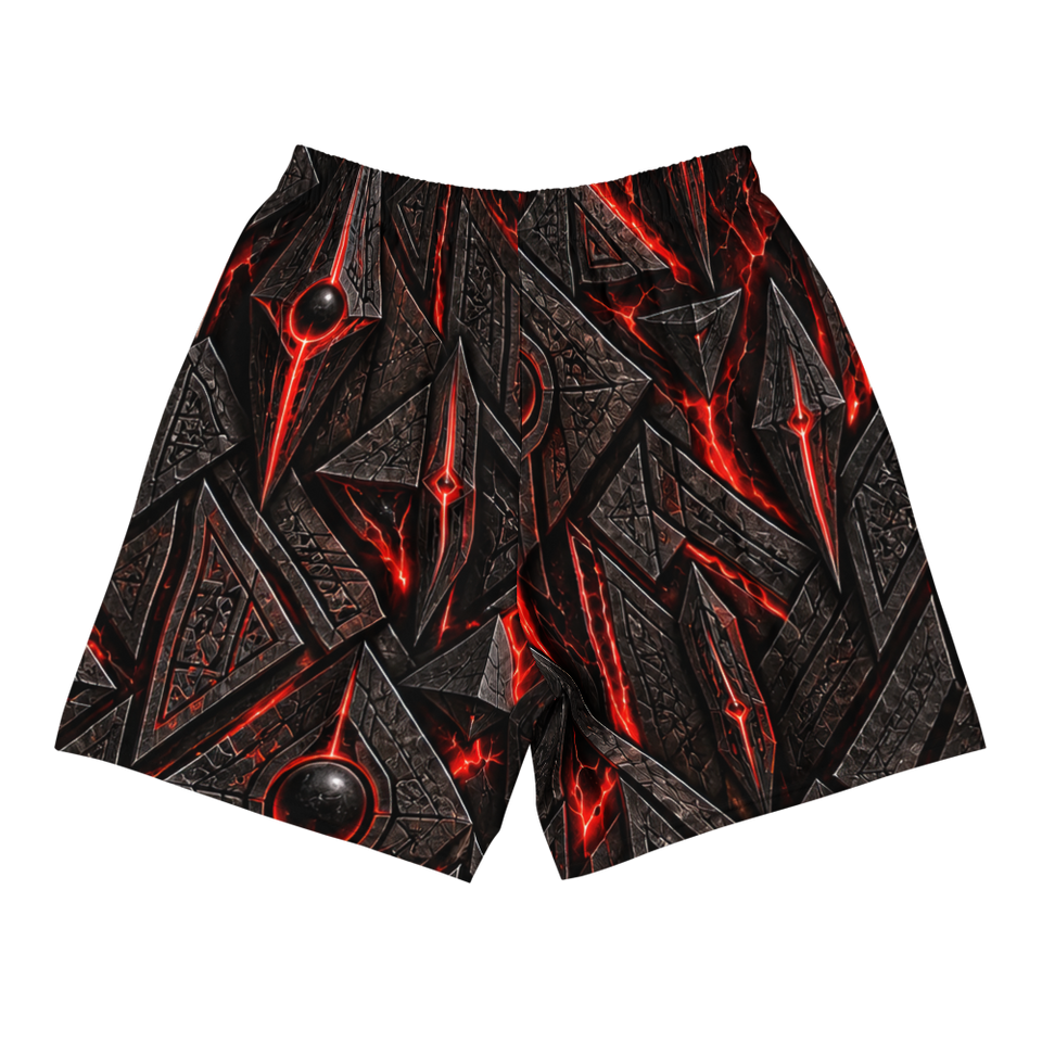 Crimson Pharaoh Terrain Athletic Shorts, back