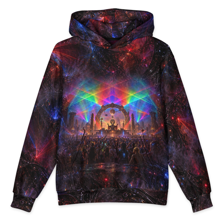 Crimson Resonance Hoodie