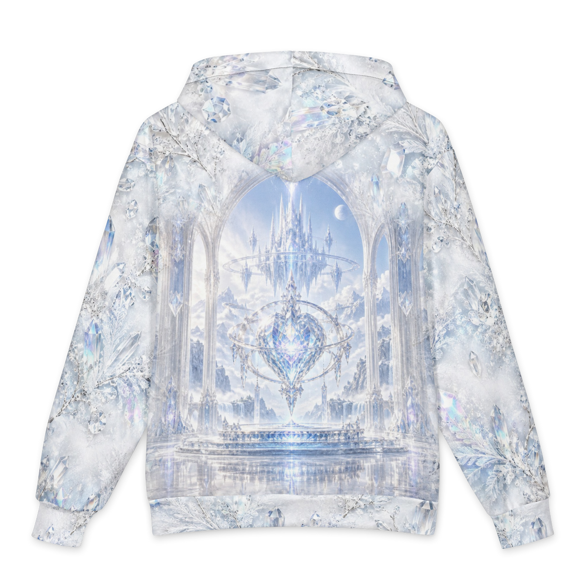 Crystal Ice Palace Hoodie all-over print oversized hoodie, back