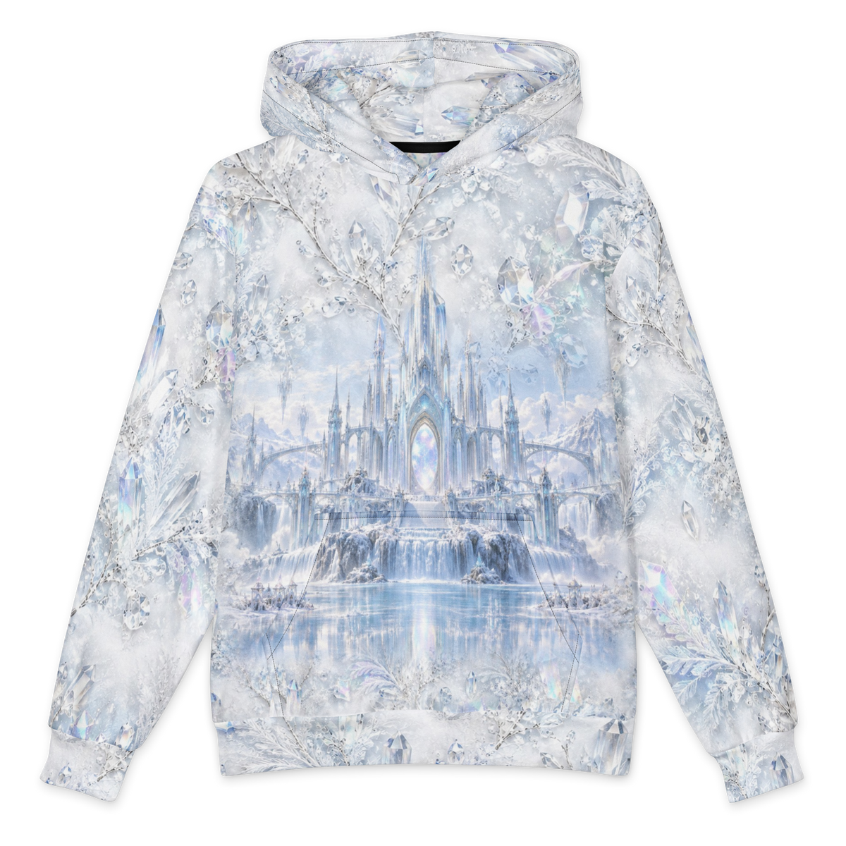 Crystal Ice Palace Hoodie all-over print oversized hoodie, front