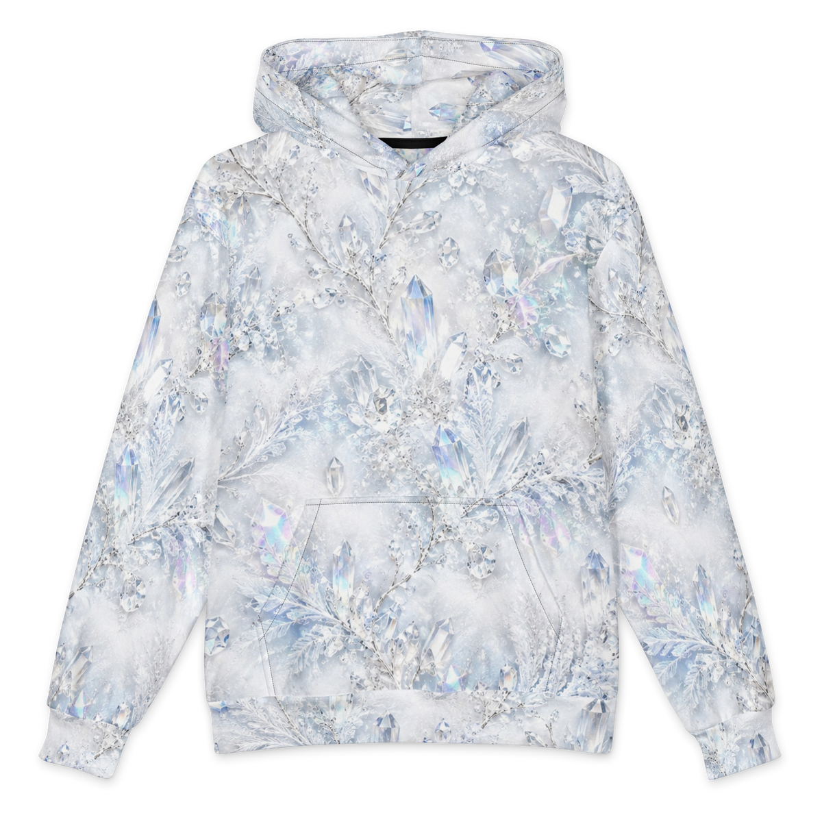 Crystal Ice Palace Terrain Hoodie all-over print oversized hoodie, front