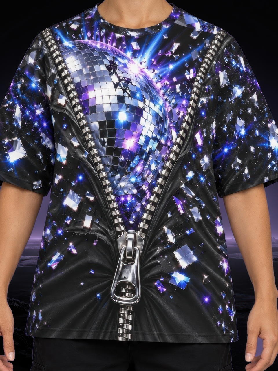 Disco Explosion, worn (live photo)