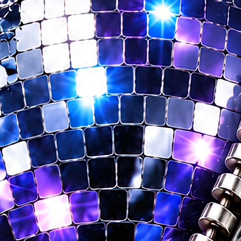 Disco Explosion, print zoom: full-resolution print detail
