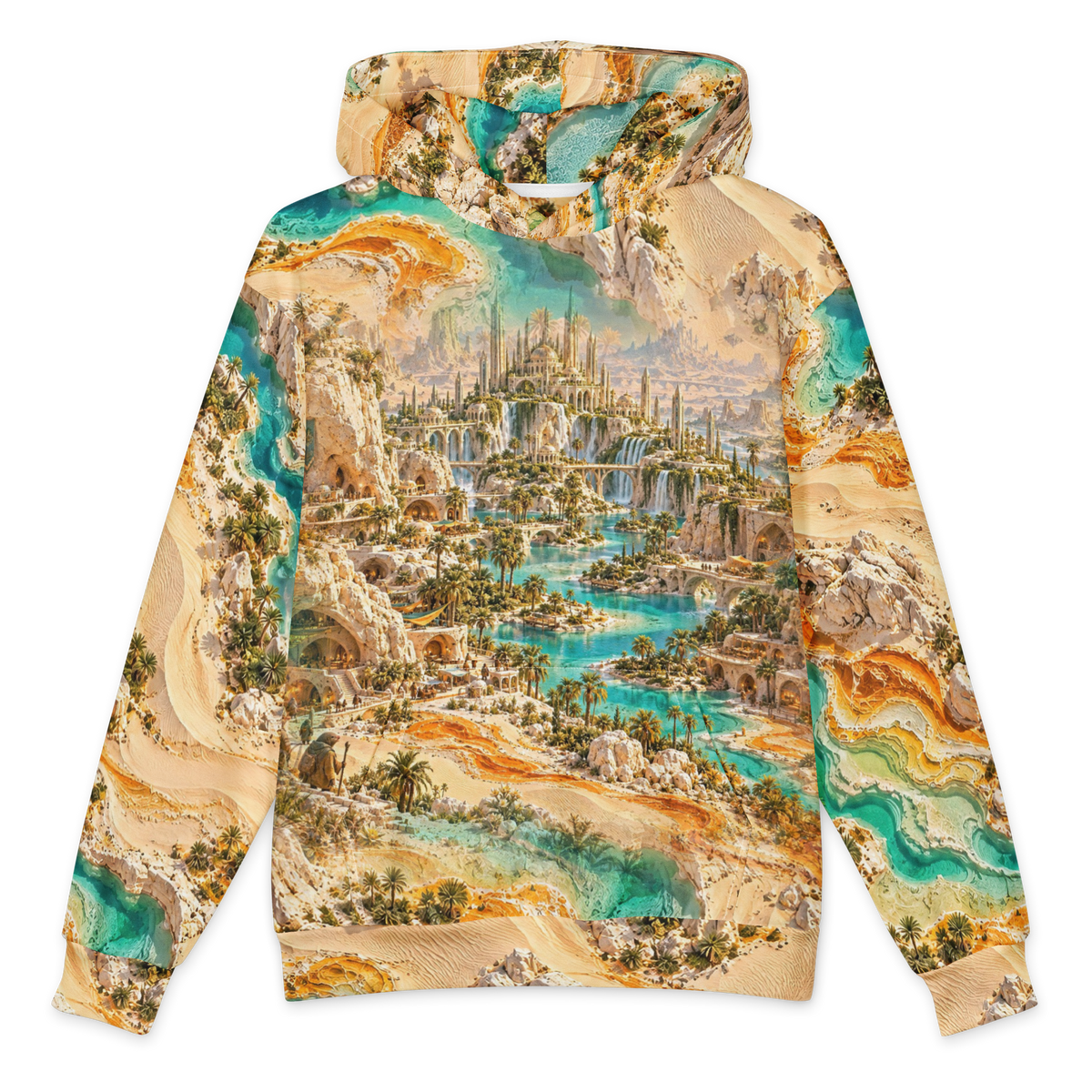 Dune Burrow Dominion Hoodie all-over print oversized hoodie, front