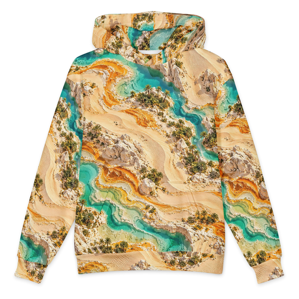 Dune Burrow Dominion Terrain Hoodie all-over print oversized hoodie, front