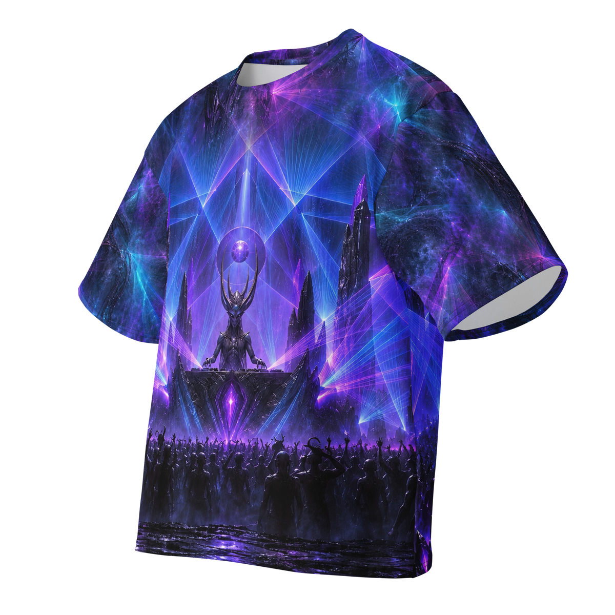 Eclipse Cathedral all-over print oversized tee, front