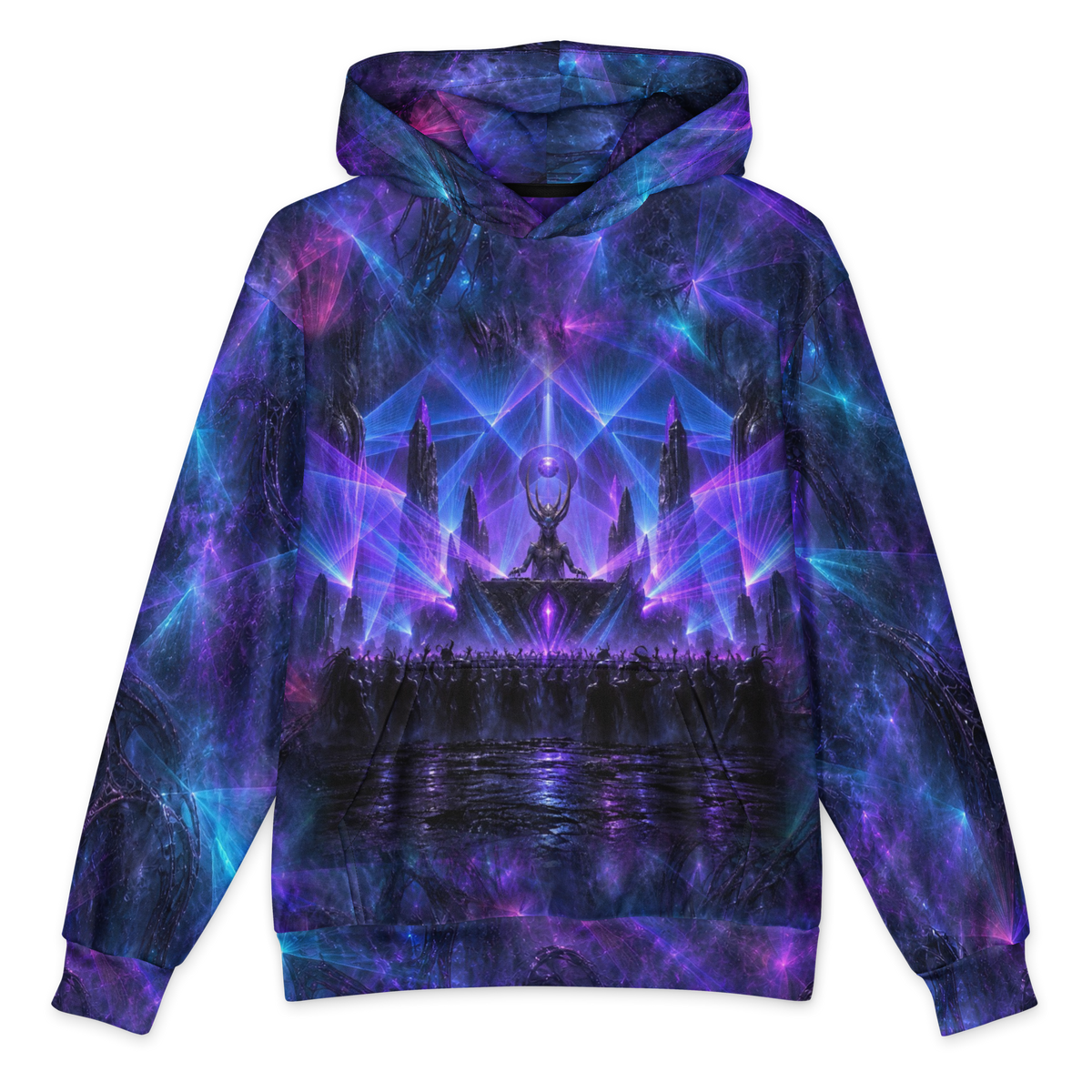 Eclipse Cathedral Hoodie all-over print oversized hoodie, front