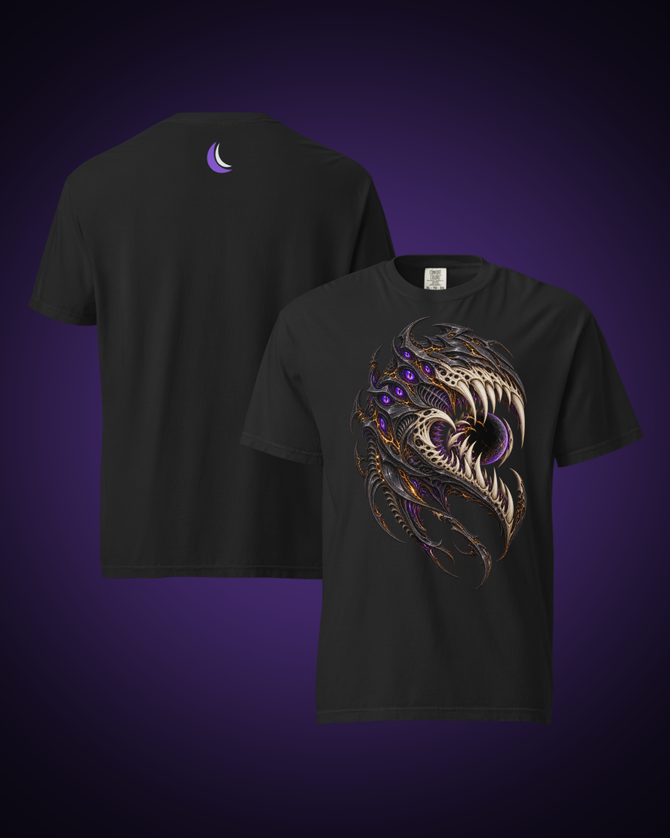 Eclipse Maw Graphic Tee, front and reverse